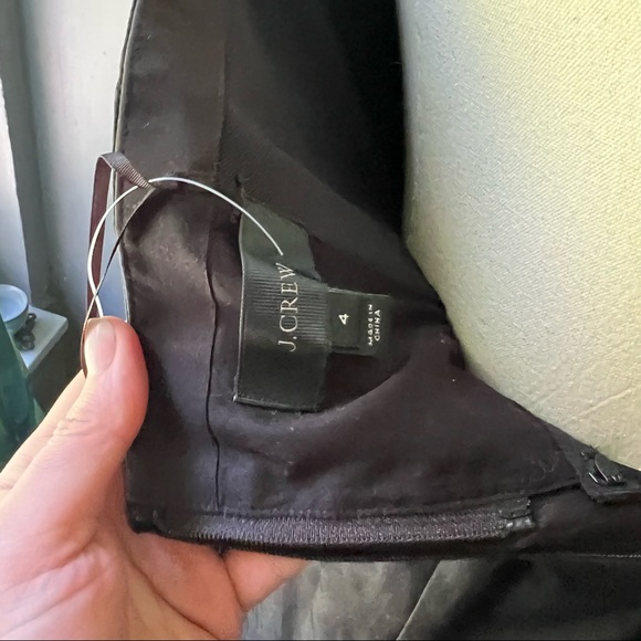 J Crew Tie Waist Black Strapless Dress Size 4 NWT - Picture 10 of 12